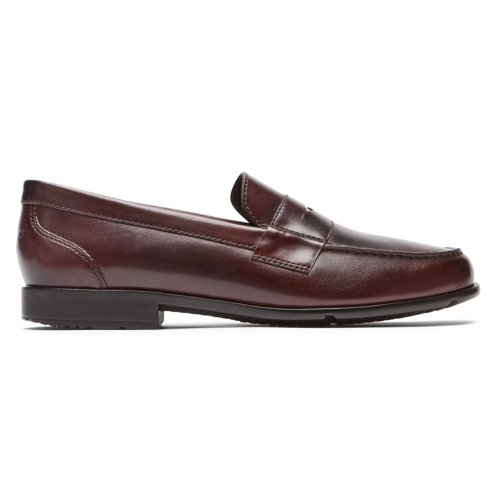 Mocassins Homem Rockport Classic Penny Slip-Ons Bordeaux,Portugal VMQZK-2436